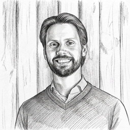 Getekend portret van Jeroen Cornet